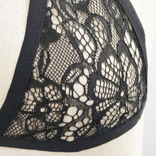 Women Lingerie Corset Lace Cropped + 1 PC G String White/Black Bandage Push Up Unpadded Top Bra+Pants Set cropped feminino #23