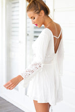 Women Long Sleeve White Lace V Neck Jumpsuits Rompers Short Pants Women Sexy Club Jumpsuits White Bodaysuite Deep V Neck #12