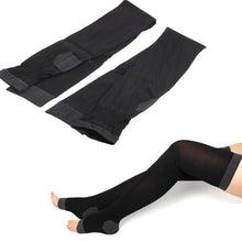 Women Overnight Slimming Burn Socks Stockings Leggings Tights Black