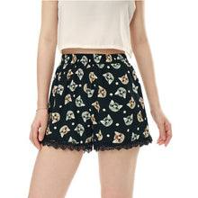 Women Sexy Hot Short Summer Casual Polyester Print Loose Shorts High Waist Lace Short Beach #3546
