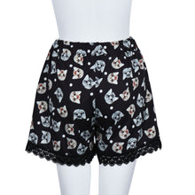 Women Sexy Hot Short Summer Casual Polyester Print Loose Shorts High Waist Lace Short Beach #3546