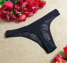 Women Sexy Lace V-string Low Waist Solid Briefs Panties Thongs And G-string Lingerie Underwear Female bragas mujer #03