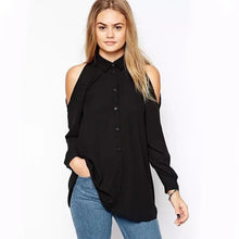 Women Sexy Shoulder Off Blouse Fashion Black Chiffon Sleeveless Shirt Summer Spring Autumn Plus Size Tops 70064