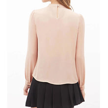 Women Summer Fold Loose Comfort Casual Chiffon Long Latern Sleeve Shirt Tops White Pink Blouse Camisa Feminina #158