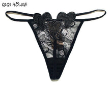 Women Thongs And G Strings Embroidery Heart Solid Tangas Women Sexy Bragas Mujer#B906