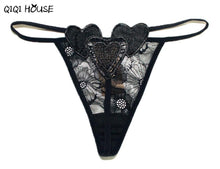 Women Thongs And G Strings Embroidery Heart Solid Tangas Women Sexy Bragas Mujer#B906