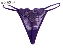 Women Thongs And G Strings Embroidery Heart Solid Tangas Women Sexy Bragas Mujer#B906