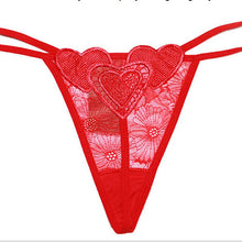 Women Thongs And G Strings Embroidery Heart Solid Tangas Women Sexy Bragas Mujer#B906