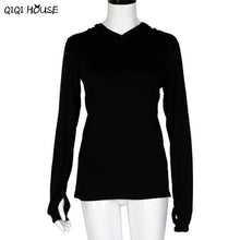 Women Tops And Blouses Long Sleeve Hoodies Shirts Solid Black Tops Basic Shirt Casual Autumn Wear Blusa Feminina#C905
