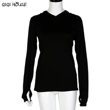 Women Tops And Blouses Long Sleeve Hoodies Shirts Solid Black Tops Basic Shirt Casual Autumn Wear Blusa Feminina#C905