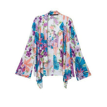 Women Tops Autumn Casual Long Sleeve Kimono Shirts Ethnic Floral Boho Blouse Spring Cardigan Blusas Feminina  &4057