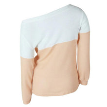 Women Winter Clothing Sweater Patchwork Color Long Sleeve Loose Casual Pullovers Warm Knitwear Poncho Feminino Inverno#B12