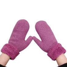 Women Winter Solid Mitten Thick Warm winter mittens women gloves soft Cony Hair China lady gloves winter EY Guanti invernali