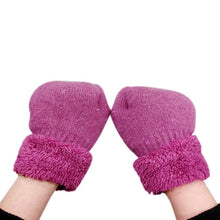 Women Winter Solid Mitten Thick Warm winter mittens women gloves soft Cony Hair China lady gloves winter EY Guanti invernali