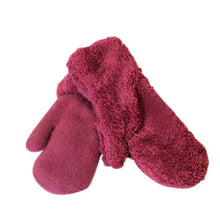 Women Winter Solid Mitten Thick Warm winter mittens women gloves soft Cony Hair China lady gloves winter EY Guanti invernali