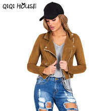 Womens Bomber Jacket Sexy Winter Slim Motorcycle Leather Jacket Zipper Coat Basic Wear Abrigos De Mujer#C819