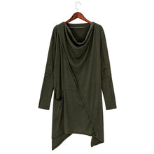 Womens Clothing Solid Loose Long Sleeve Sweatshirts Dress Casual Breif Retro Blouse Camisas Femininas 2016#C926