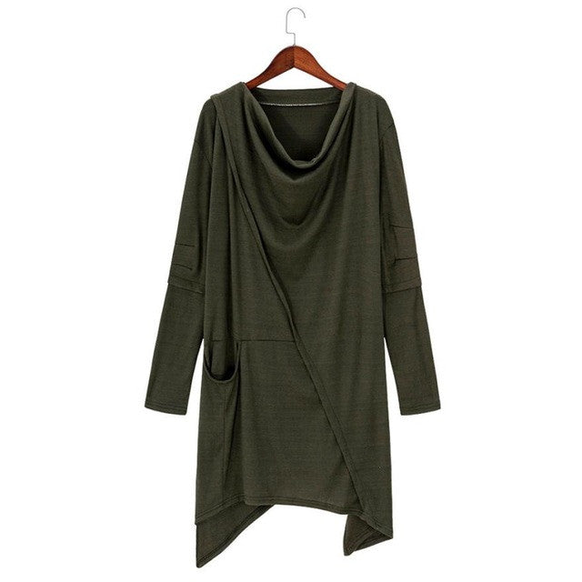 Womens Clothing Solid Loose Long Sleeve Sweatshirts Dress Casual Breif Retro Blouse Camisas Femininas 2016#C926