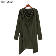 Womens Clothing Solid Loose Long Sleeve Sweatshirts Dress Casual Breif Retro Blouse Camisas Femininas 2016#C926