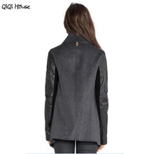 Womens Jackets And Coats Leather Blending Loose Slim Windbreaker Outwear Coat Fashion Cardigans Chaqueta Mujer#C131