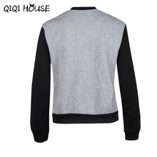 Womens Jackets And Coats Patchwork Baseball Coats Casual Long Sleeve Cotton Youth Jackets Bomber Femme#C825