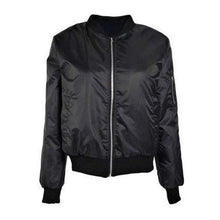 Womens Jackets Slim Fashion Motorcycle Zipper Military Jacket Women Basic Bombers Coats Veste Militaire Femme#112