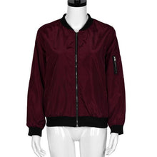 Womens Jackets Slim Fashion Motorcycle Zipper Military Jacket Women Basic Bombers Coats Veste Militaire Femme#112