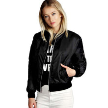Womens Jackets Slim Fashion Motorcycle Zipper Military Jacket Women Basic Bombers Coats Veste Militaire Femme#112