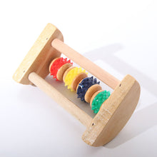 Wood Full-body Four Wheels Wooden Roller Relaxing Hand Massage Tool Reflexology Face Hand Foot Back Body Therapy
