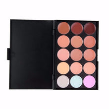 Wood (Handle), Nylon(Hair) Material 15 Colors Contour Face Cream Makeup Concealer Palette Professional + 20 Brush Anne