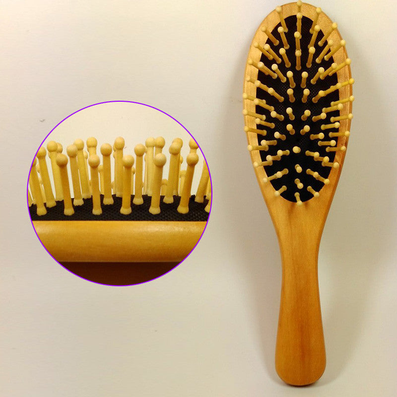Wooden Hair Vent Brush Brushes Hair Care Beauty SPA Massager Massage Comb