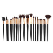 Wooden Handle + Animal Hair And Fiber 24PCS/1Set Cosmetic Makeup Brush Brushes Set Foundation Powder Eyeshadow Anne