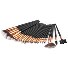 Wooden Handle + Animal Hair And Fiber 24PCS/1Set Cosmetic Makeup Brush Brushes Set Foundation Powder Eyeshadow Anne