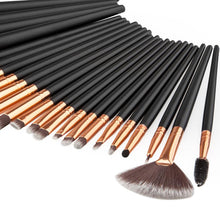 Wooden Handle + Animal Hair And Fiber 24PCS/1Set Cosmetic Makeup Brush Brushes Set Foundation Powder Eyeshadow Anne