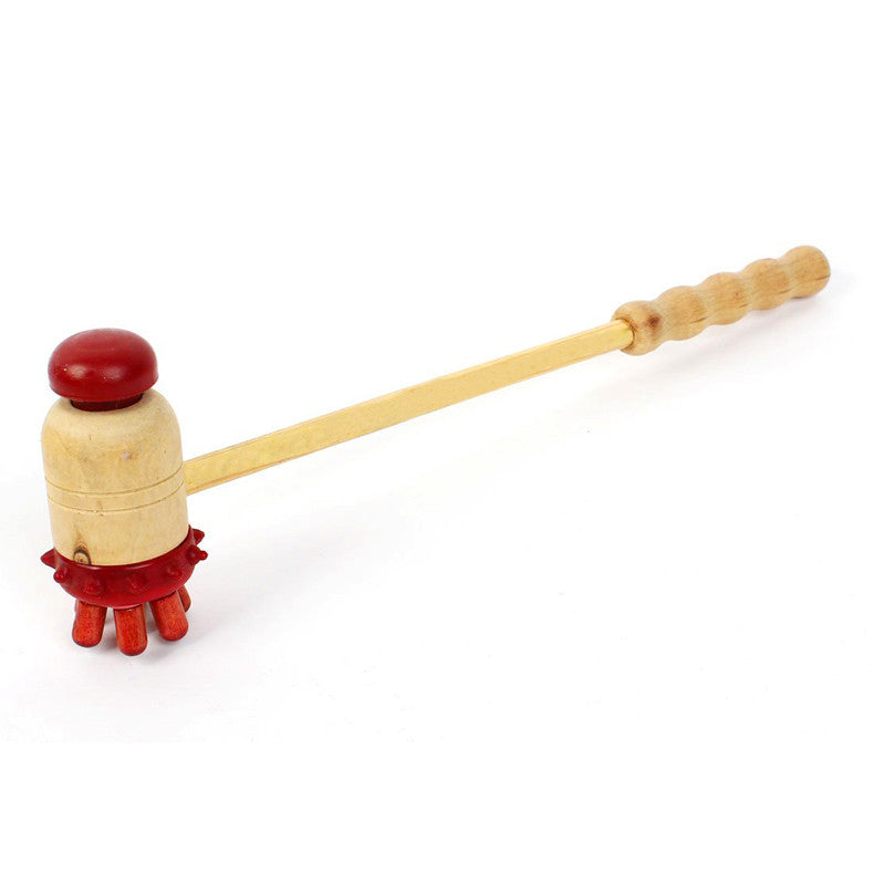 Wooden Handled Back Scratcher Lightweight Portable Wooden Hammer Body Massager Body Relaxtion