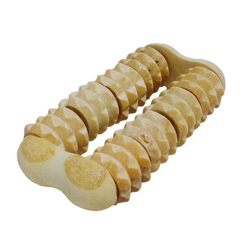 Wooden Massage Hand Held Body Roller Massager Solid Wood Full-body Brown Body Relaxation Hot Sale