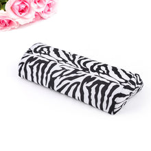 Zebra-stripe Hand Cushion Pillow Nail Art Manicure Care Half Column Nail Tools UV Gel