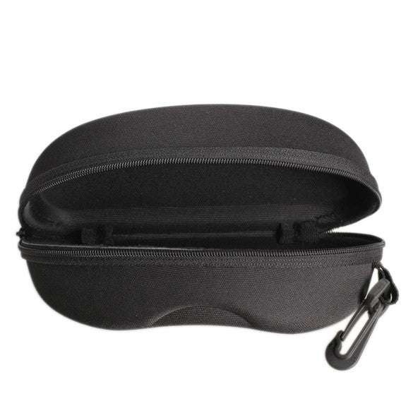 Zipper Eye Glasses Sunglasses Hard Case Box Portable Protector Black Sunglasses Box