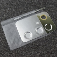 fresh 14.8cmX10cm Nail Art Palette Cosmetic Mixing Palette Set Ring Manicure Nail Tool Stainless steel Material Anne