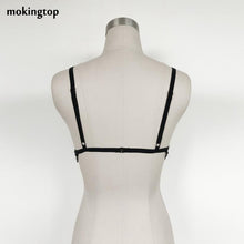 mokingtop Bustier Top Women Lace Tassel Floral Cropped Sexy Black Lace Transparent Bralette Top Chalecos Mujer#A11