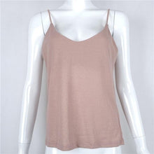 mokingtop Camisole With Bra Sexy V-Neck Women Summer Sleeveless Tops Lady Summer Clothes Canotta Intima Donna#121