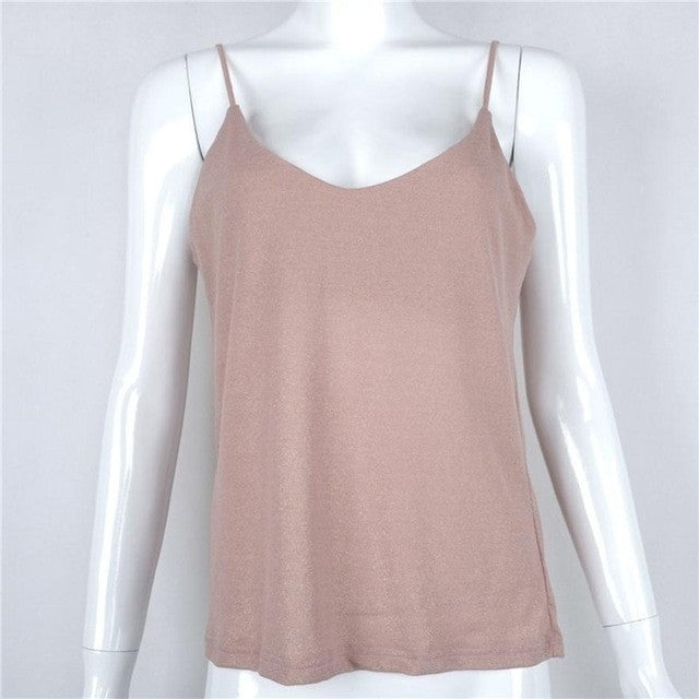 mokingtop Camisole With Bra Sexy V-Neck Women Summer Sleeveless Tops Lady Summer Clothes Canotta Intima Donna#121