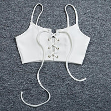 mokingtop Crop Top Bandage Crossed Top Breathable Bra Camisole Sexy Lingerie Top Acolchoado Mulheres#0512
