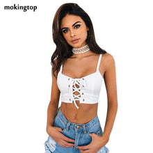 mokingtop Crop Top Bandage Crossed Top Breathable Bra Camisole Sexy Lingerie Top Acolchoado Mulheres#0512
