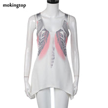 mokingtop Feather Vest 2017 Summer Tops Women Beach Loose Tank Tops Sleeveless Casual Vest Canotta Intima Donna#0521