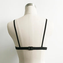 mokingtop Hollow Halter Bustier Bra Cropped Lace Bralette Bandage Hollow Out Lace Strap Top Top Encaje Lenceria#0521