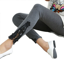 mokingtop Leggings Spring Autumn Women Triangle Side Lace Soft Legging Capris Women Workout Clothes Pants Pantacourt Femme#18