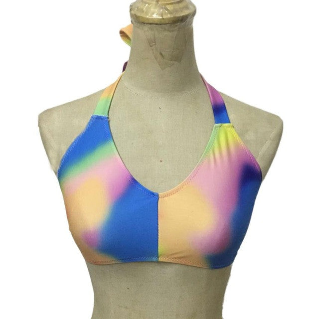 mokingtop Strapless Crop Top Padded Multicolor Sexy Women Summer Beach Wear Copped Ladies Camisoles Top Acolchoado Mulheres#121