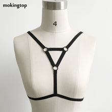 mokingtop Strappy Bra Triangle Bandage Hollow Out Crops Sexy Women Basic Bustier Bra Tops Croppeds Baratos#3325
