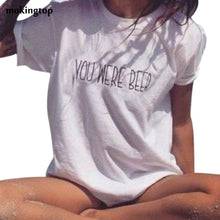 mokingtop Summer T Shirt Basic White Letter Printed Women Tshirt Short Sleeve Casual Youth Girls Shirt Kleding Vrouwen#121